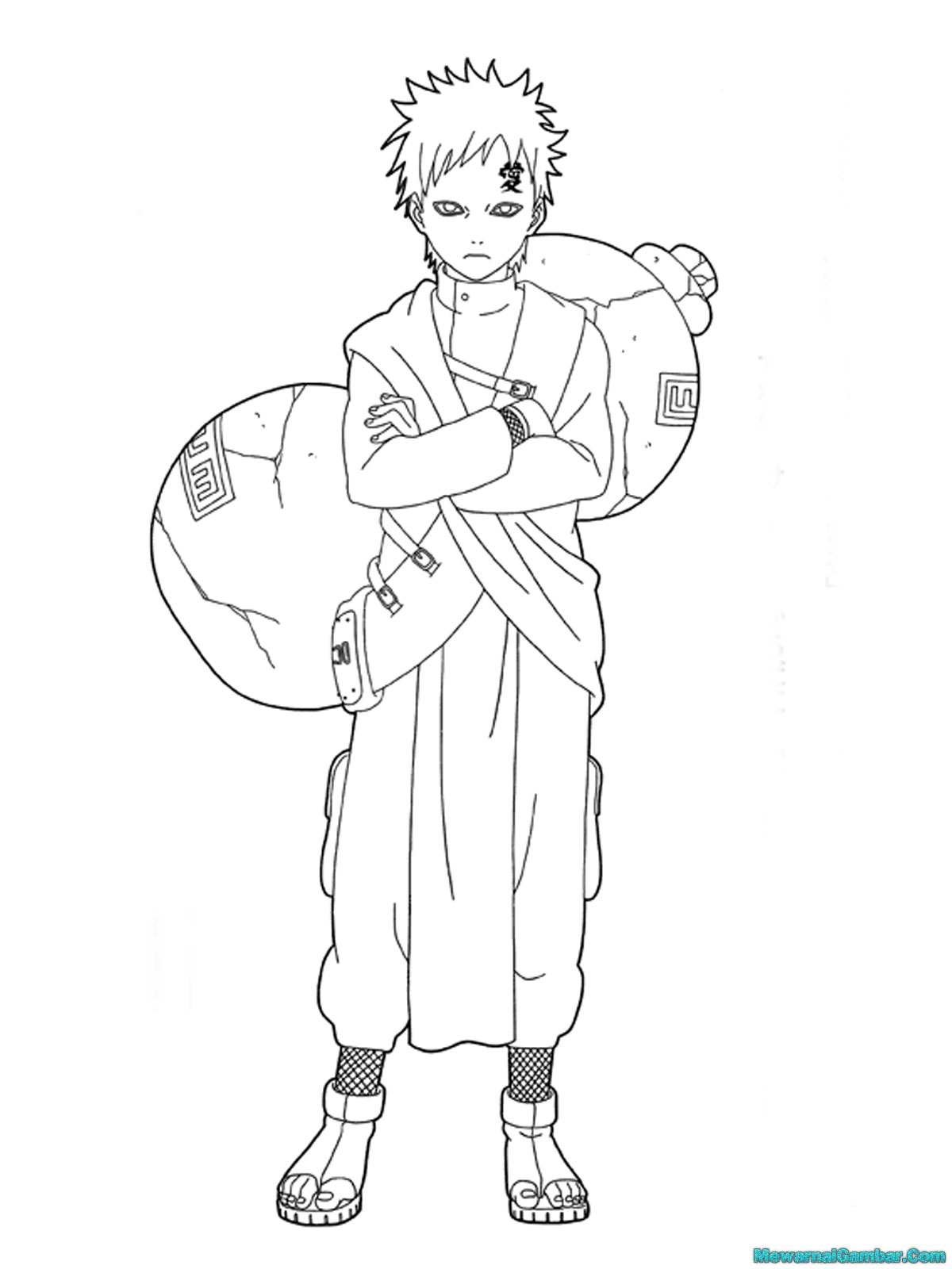 Mewarnai Gambar Naruto