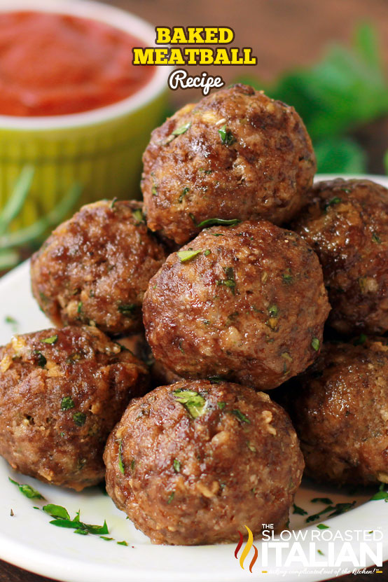 Baked Meatball Recipe + Video