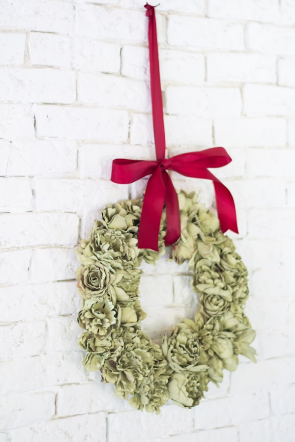 Corona Navidad Flores 