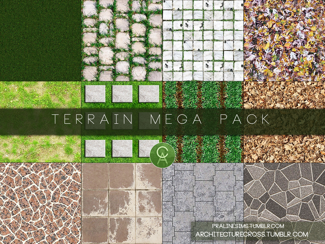 Sims 4 CC's The Best Terrain Mega Pack by architecturecross