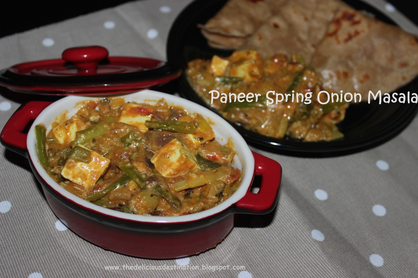 The Delicious Destination Paneer Spring Onion Masala Recipe