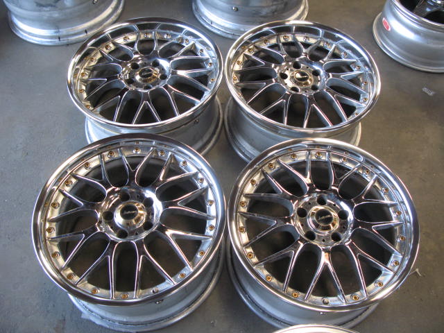 VR Motoring Used JDM Wheels and Rims: Weds Kranze Chrome Rims 18x8+45 ...