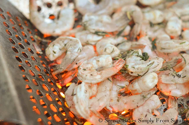 Grill Lemon Garlic Herb Shrimp from Serena Bakes Simply From Scratch.