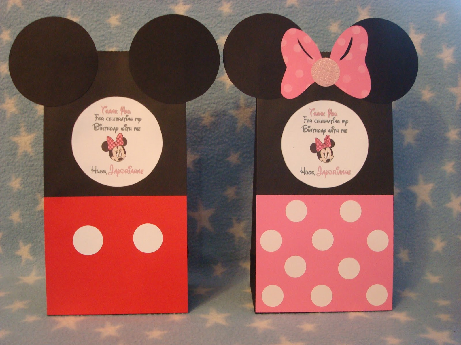 Creative Trendz Design Minnie Mouse Party DIY (loot bags)