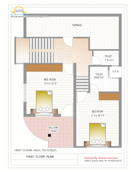 Ground Floor Plan - 164 Sq M (1770 Sq. Ft.) - January 2012