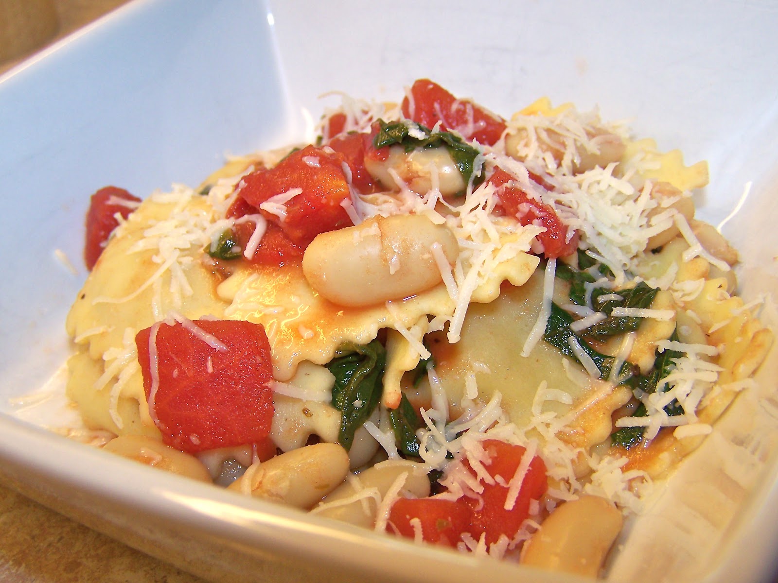 Little Mommy, Big Appetite Meatless Meals 2 Ravioli with Tomato