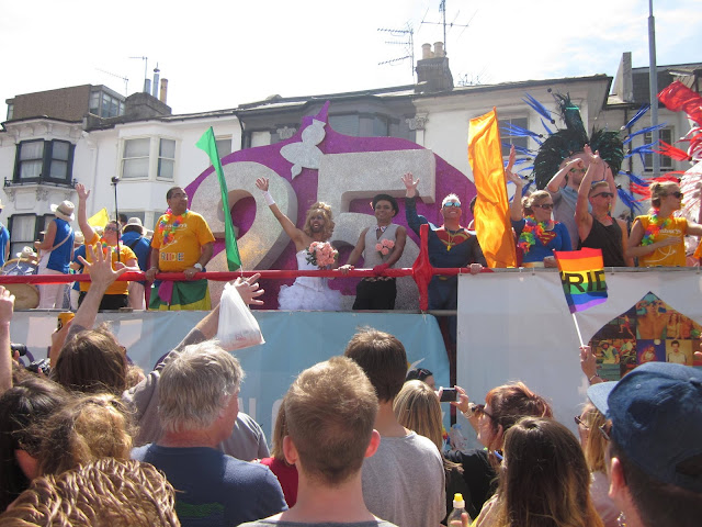 Brighton Pride parade float 2015
