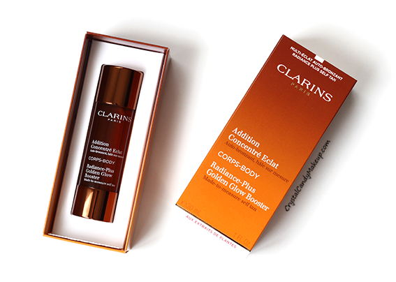 Clarins Radiance-Plus Golden Glow Booster Body Self Tan CrystalCandy | Review + Swatches