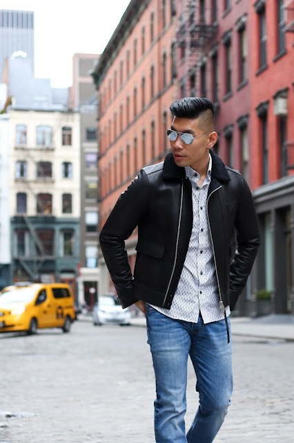 Slate Denim with All Saints Coat, Menswear Outfit