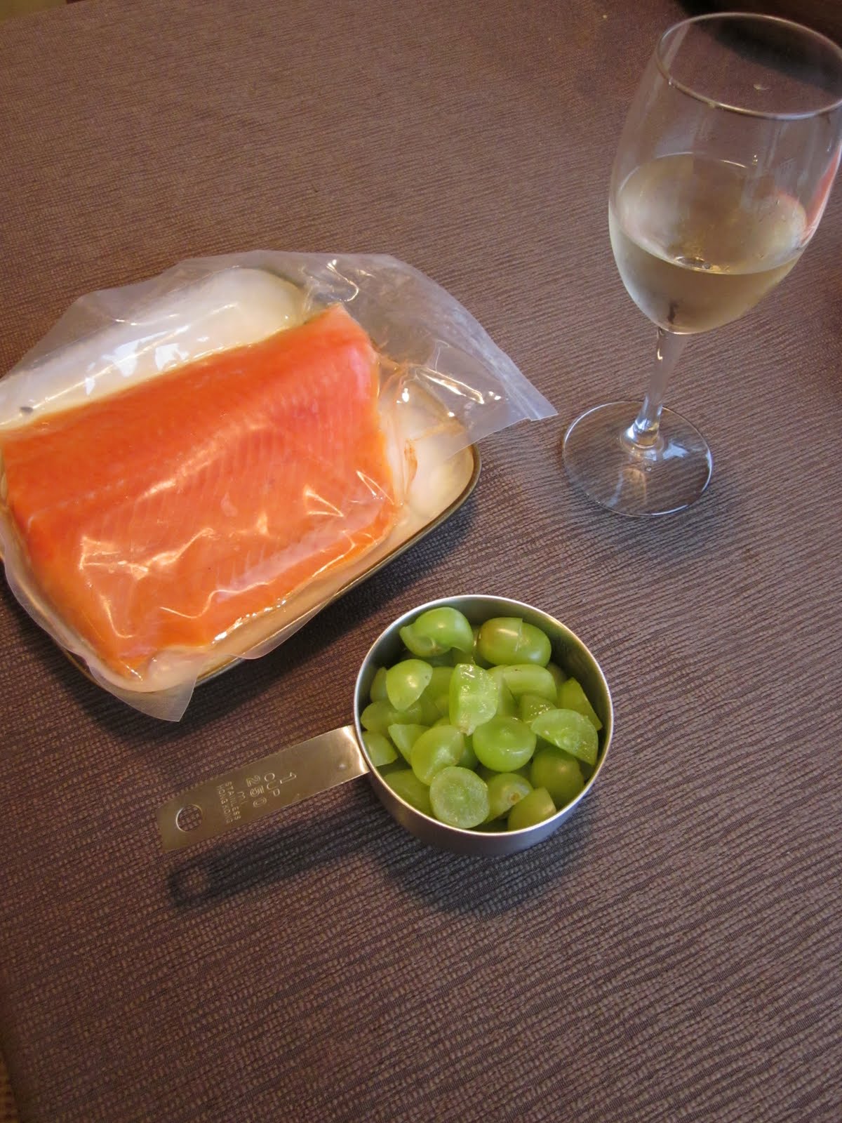 Fiddling thru Fiddlehead Salmon Veronique