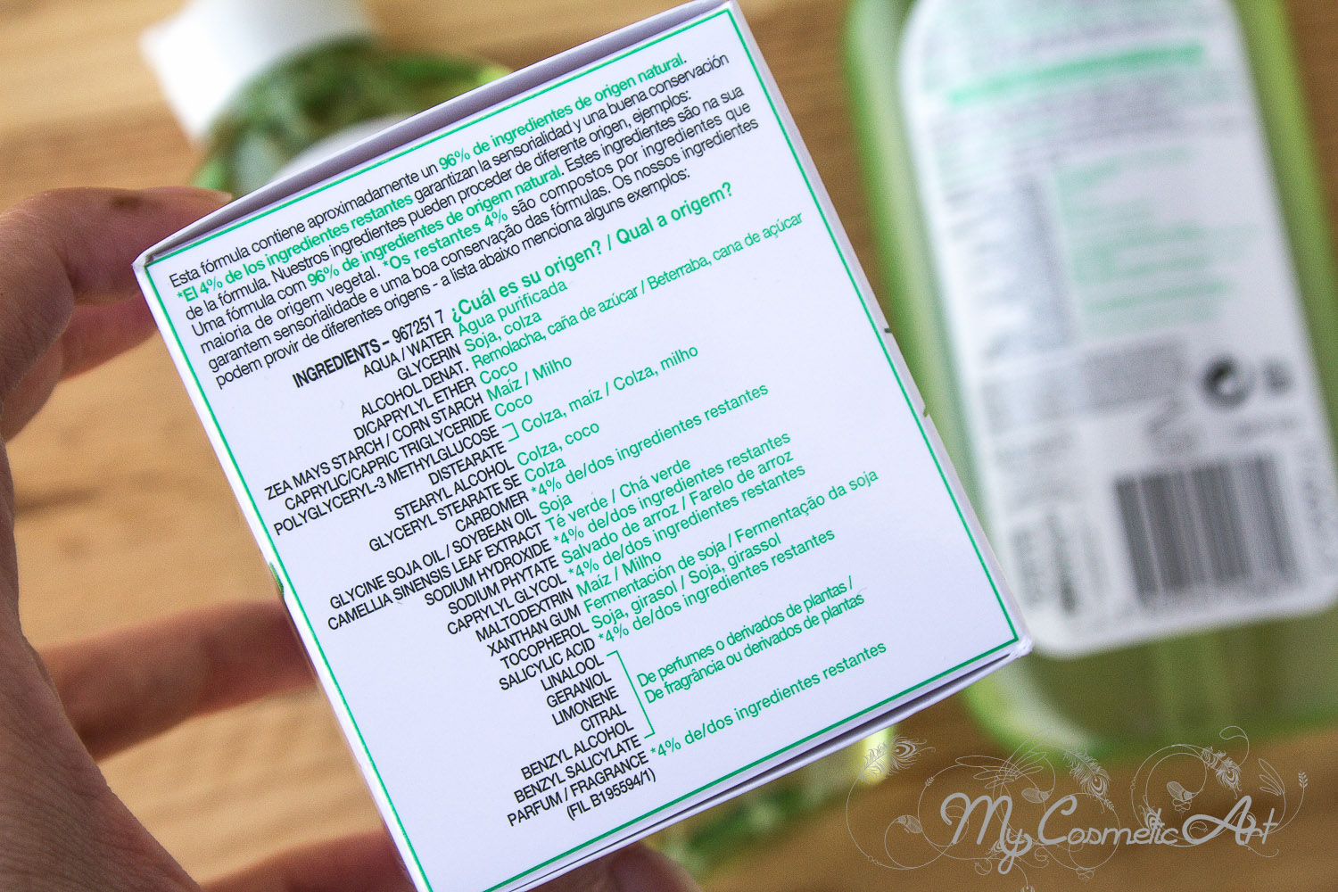 Resultado de imagen de garnier te verde crema composicion