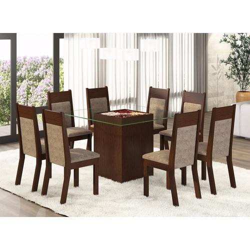 Conjunto De Mesa Para Sala De Jantar Com 8 Cadeiras E Lugares Flórida Conjunto Sala De Jantar Mesa De Vidro ~ Conjunto De Mesa Para Sala De Jantar Com 8 Cadeiras E Lugares Flórida