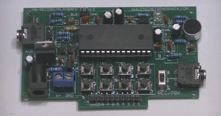 Audio Module For Arduino Records 11 Minutes and Playbacks Multiple ...
