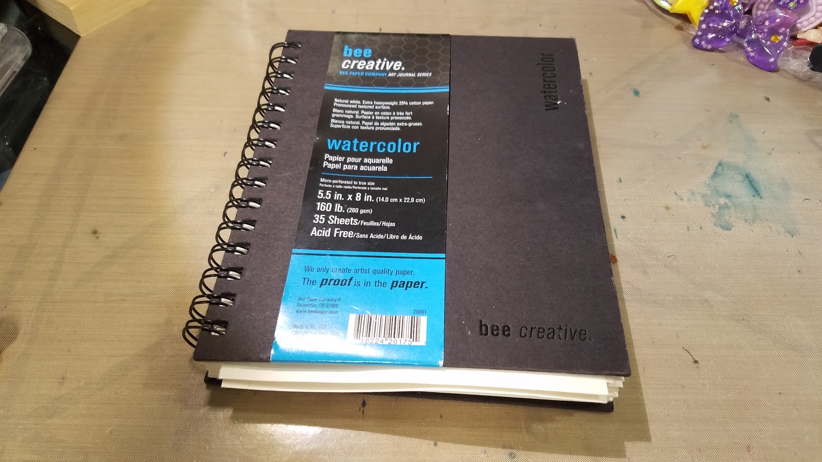 Watercolor Paper Review: Bee Paper Watercolor Art Journal: Watercolor Basics