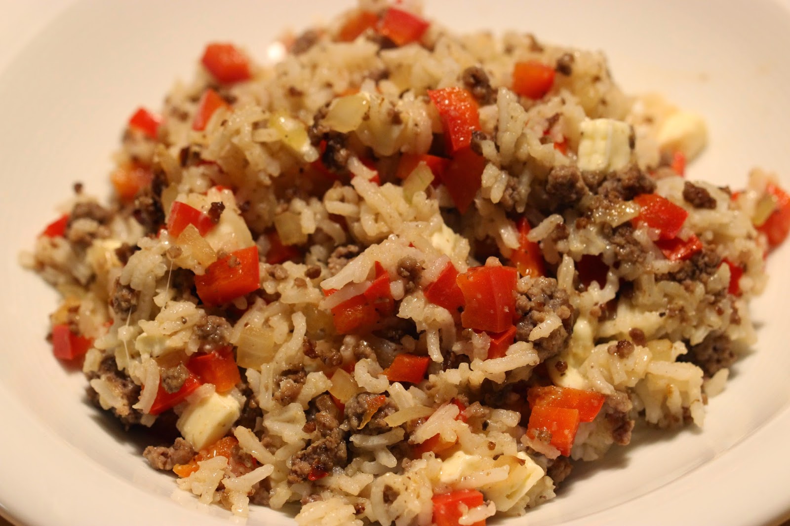 Leckereien aus der (Mini-)Küche: Reispfanne mit Hackfleisch, Feta und ...