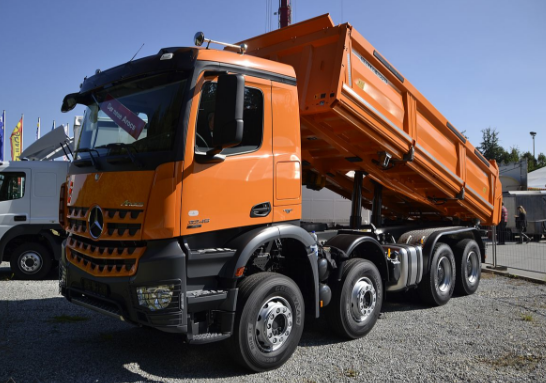 Gambar Mobil Dam Truk Gambar Mobil Dump Truck-oranye depan