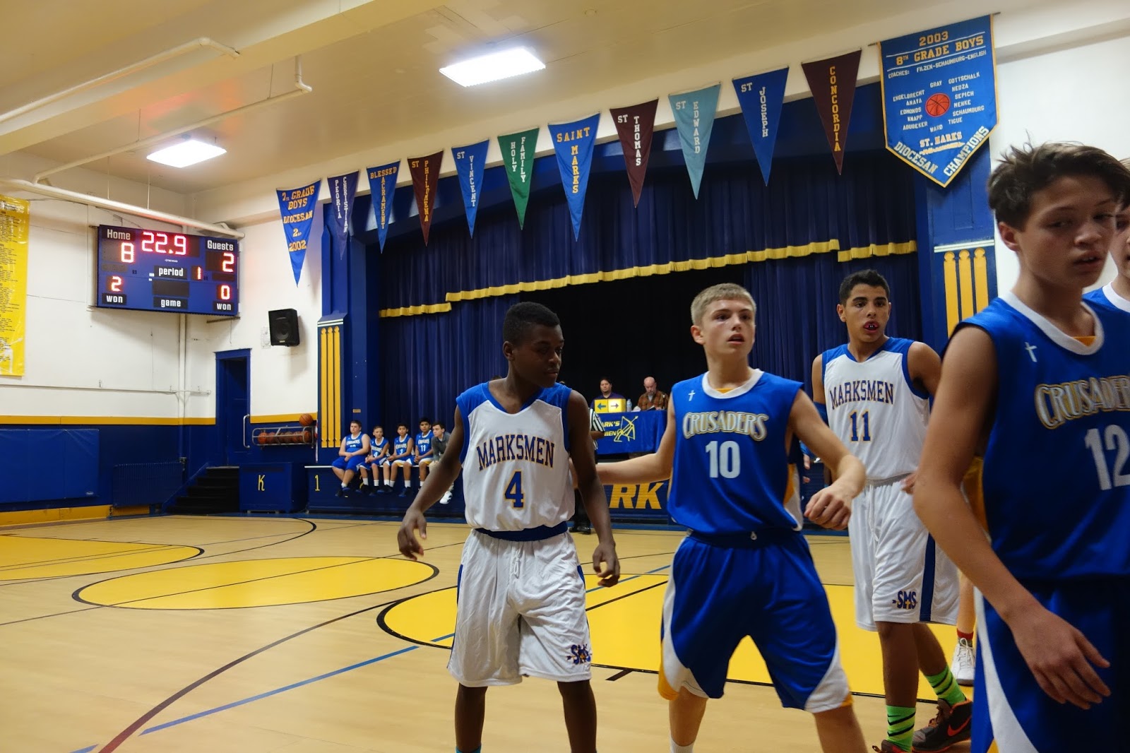 Luke's 8th Grade Adventure at St. Mark's Basketball Tradition at St