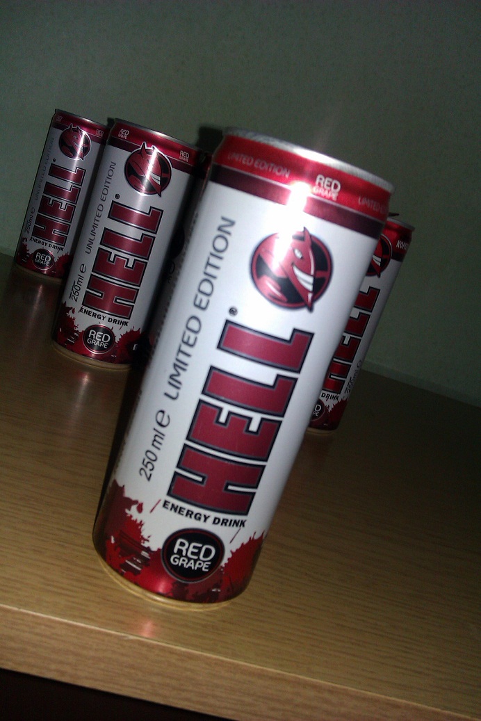World of Energy Drinks Energy Drink Test 1 Hell Red Grape