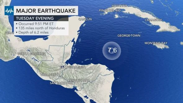 Earthquake of 7.6 points shocked the Caribbean Sea but did not cause a tsunami (1)