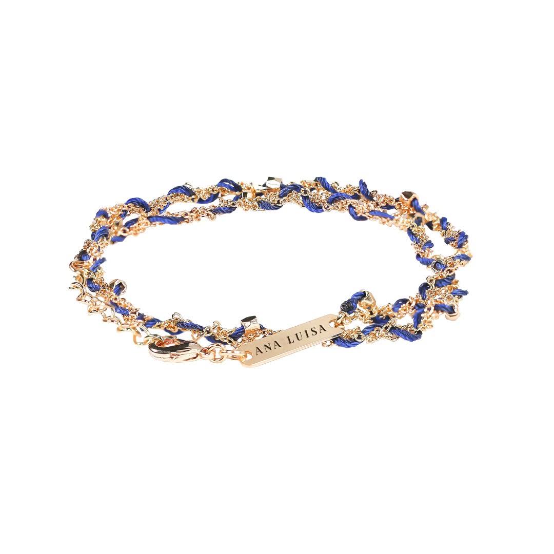 Ana Luisa Jewelry - Limited Edition Tessa Friendship Bracelet - Navy Blue | Taste As You Go