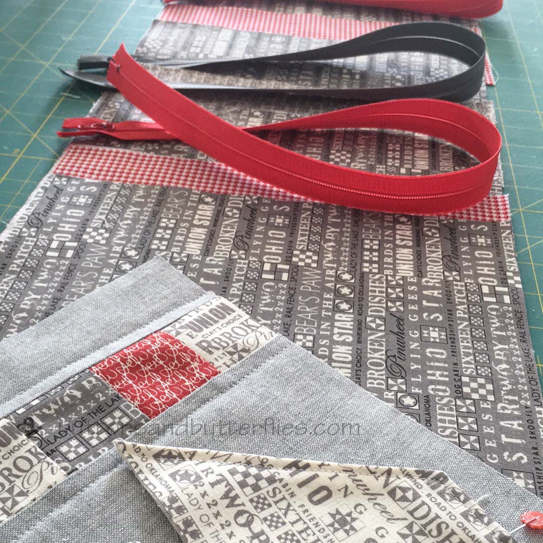 Buttons and Butterflies Sweetwater and Linen {Sew Together Bag}