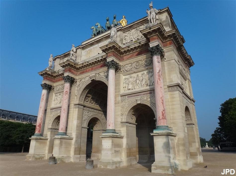 Paris Bise Art Arc De Triomphe Du Carrousel Les Chevaux De Saint Marc