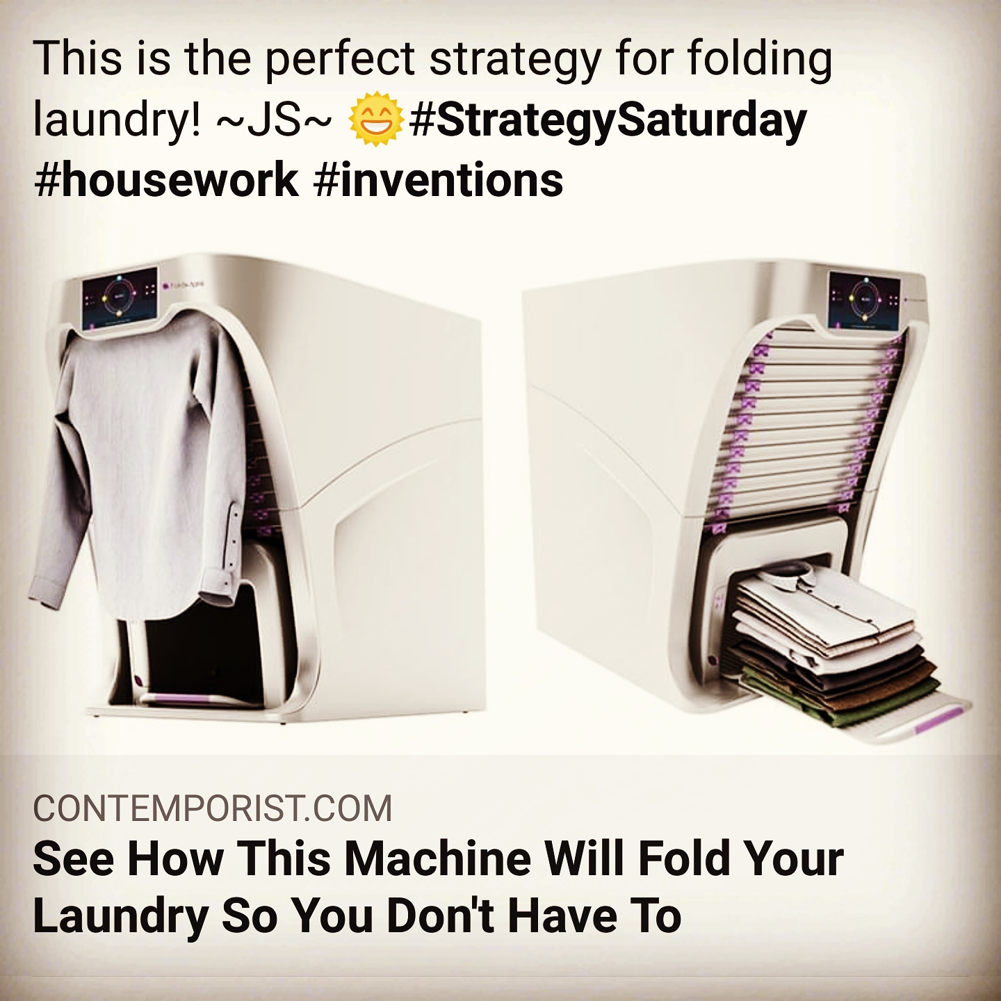 Jumbled Sunshine Laundry Folding Machine!?!