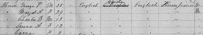 1871 census of Canada, New Brunswick, district 174, sub-district A-1, Saint John, p. 2, dwelling 4, family 5, George V Howe family; RG 31; digital images, Ancestry.com, Ancestry.com (http://www.ancestry.com/ : accessed 10 Apr 2018); citing Library and Archives Canada microfilm C-10372.