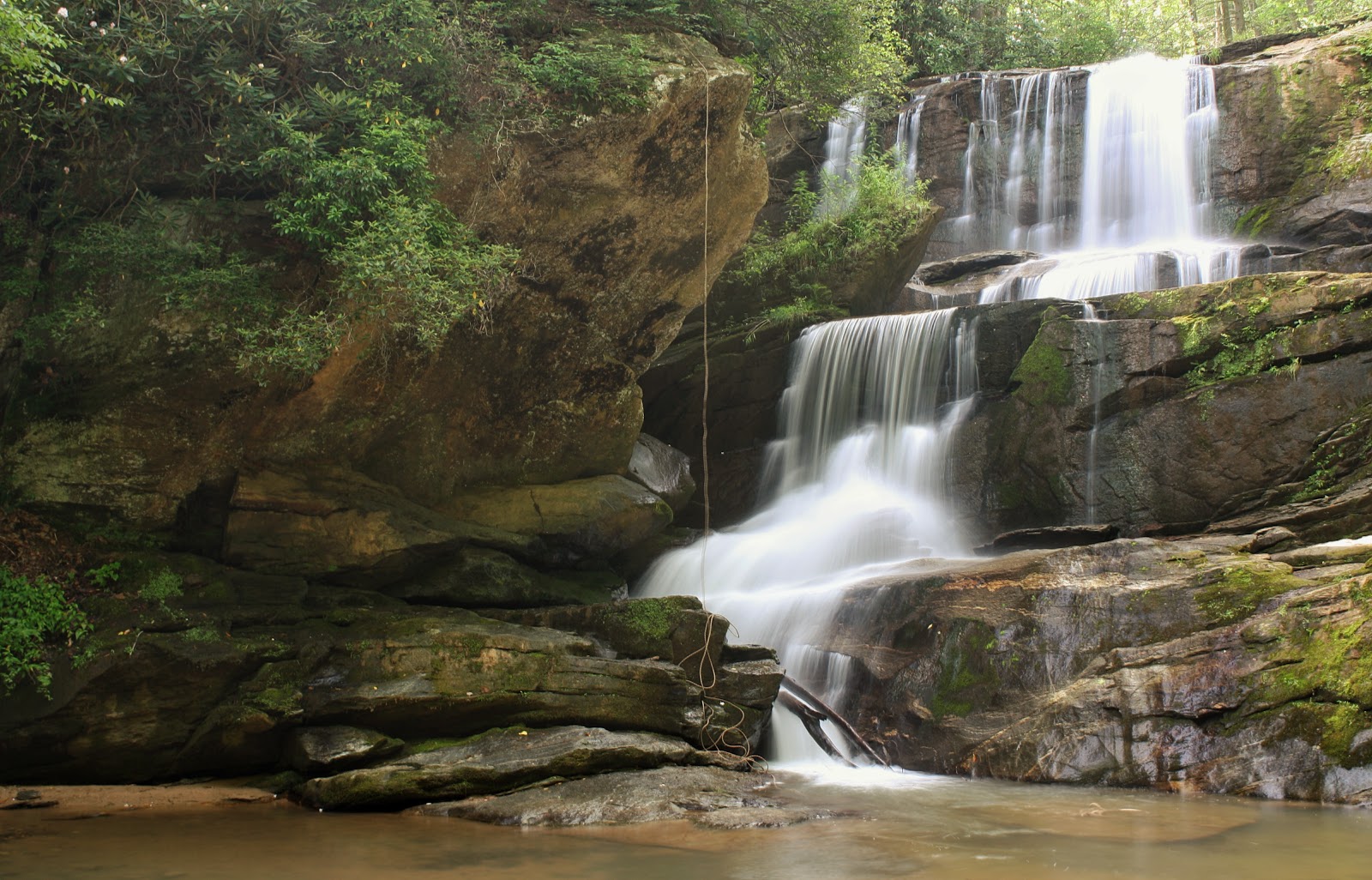 NC Waterfall Hikes Little Bradley Falls, NC