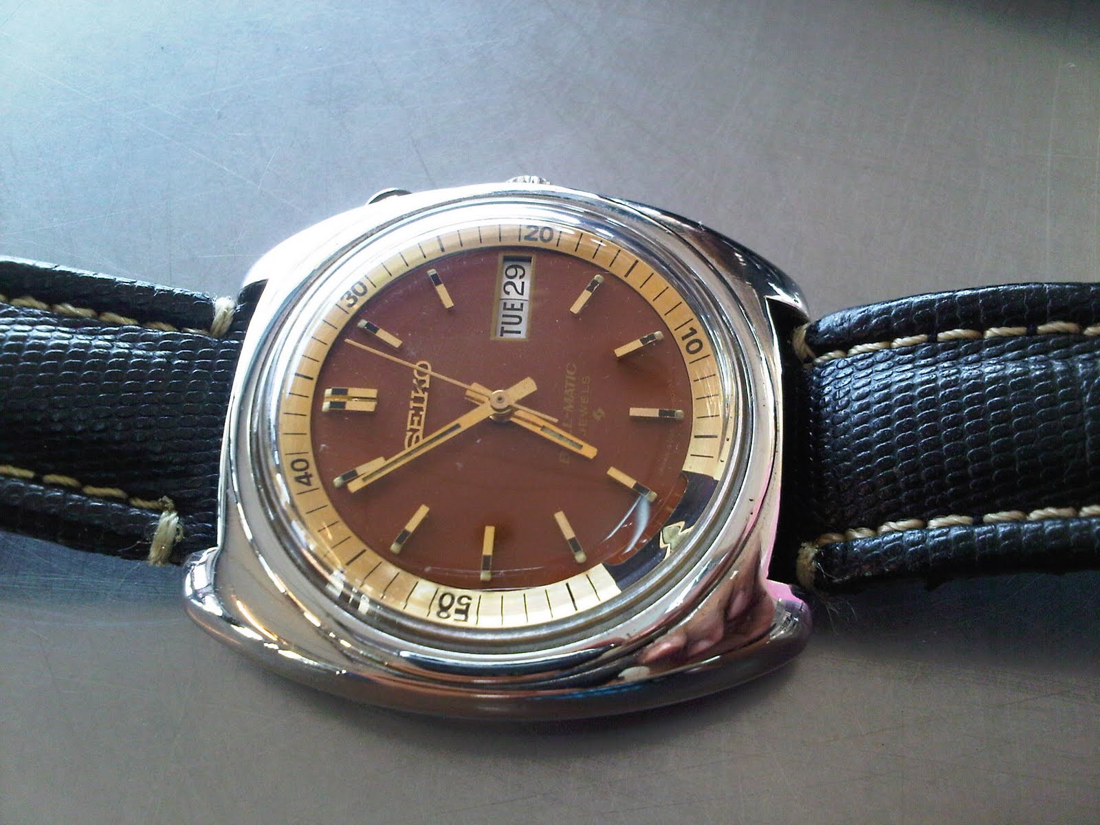 Koleksi Qistina Vintage Watches: SEIKO BELLMATIC SPECIAL BROWN DIAL (SOLD)