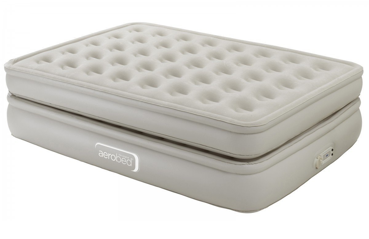 aerobed luxury collection raised headboard full air mattress