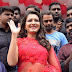 Catherine Tresa In Red Saree At B New Mobile Store Launch Guntur