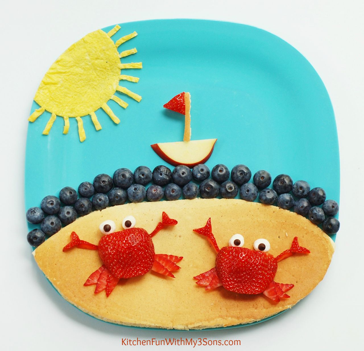 Summer Crab Beach Breakfast with Driscoll's Berries Kitchen Fun With