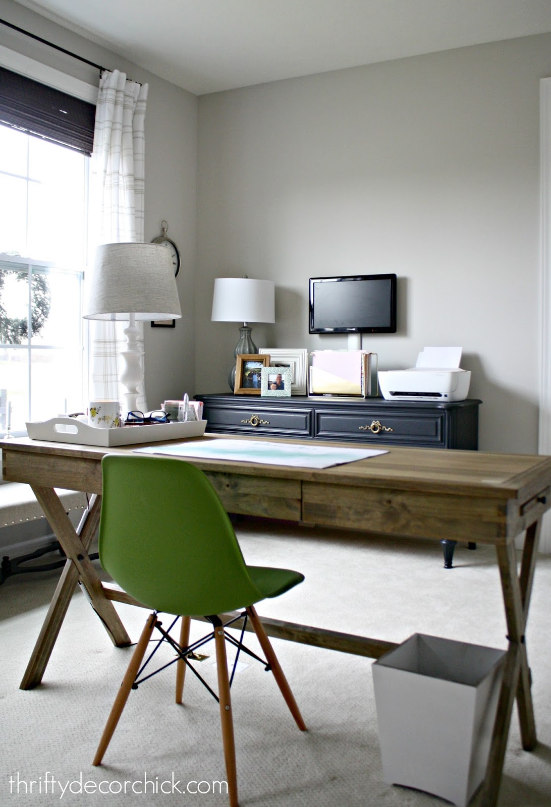 My Bright And Pretty Office From Thrifty Decor Chick