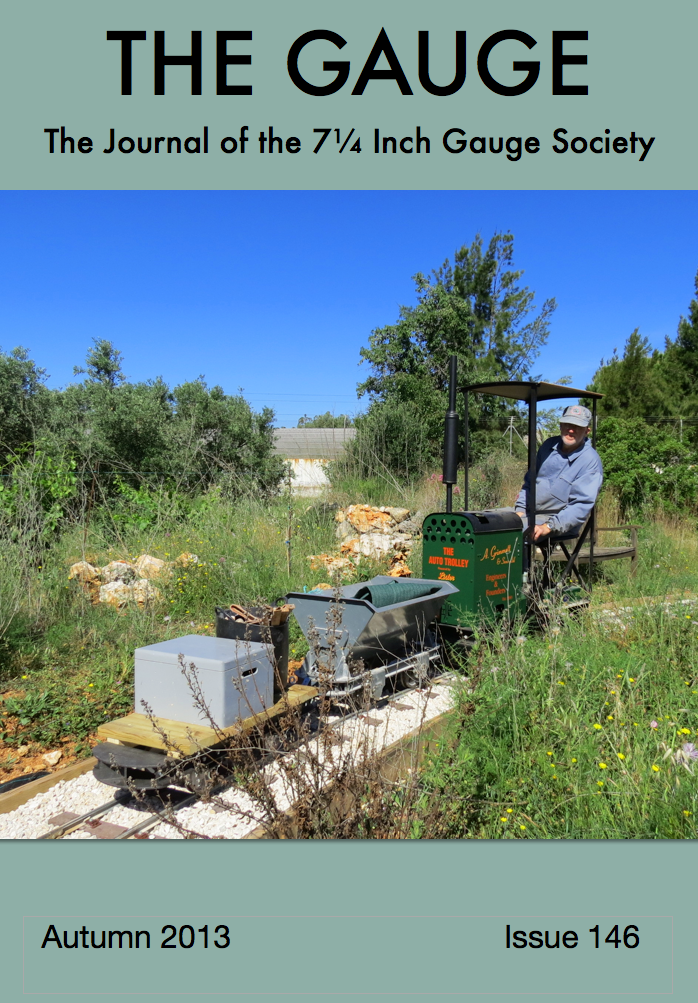 The 7 1/4" Gauge Society - a perspective: The cover that never was