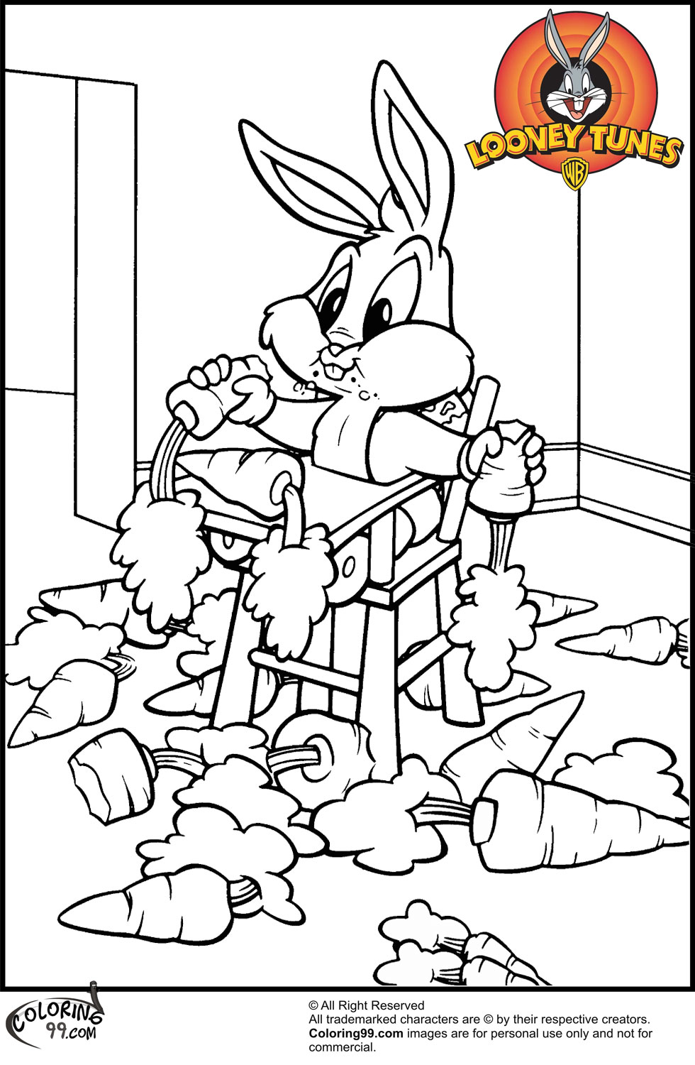 baby bugs bunny coloring pages - photo #21