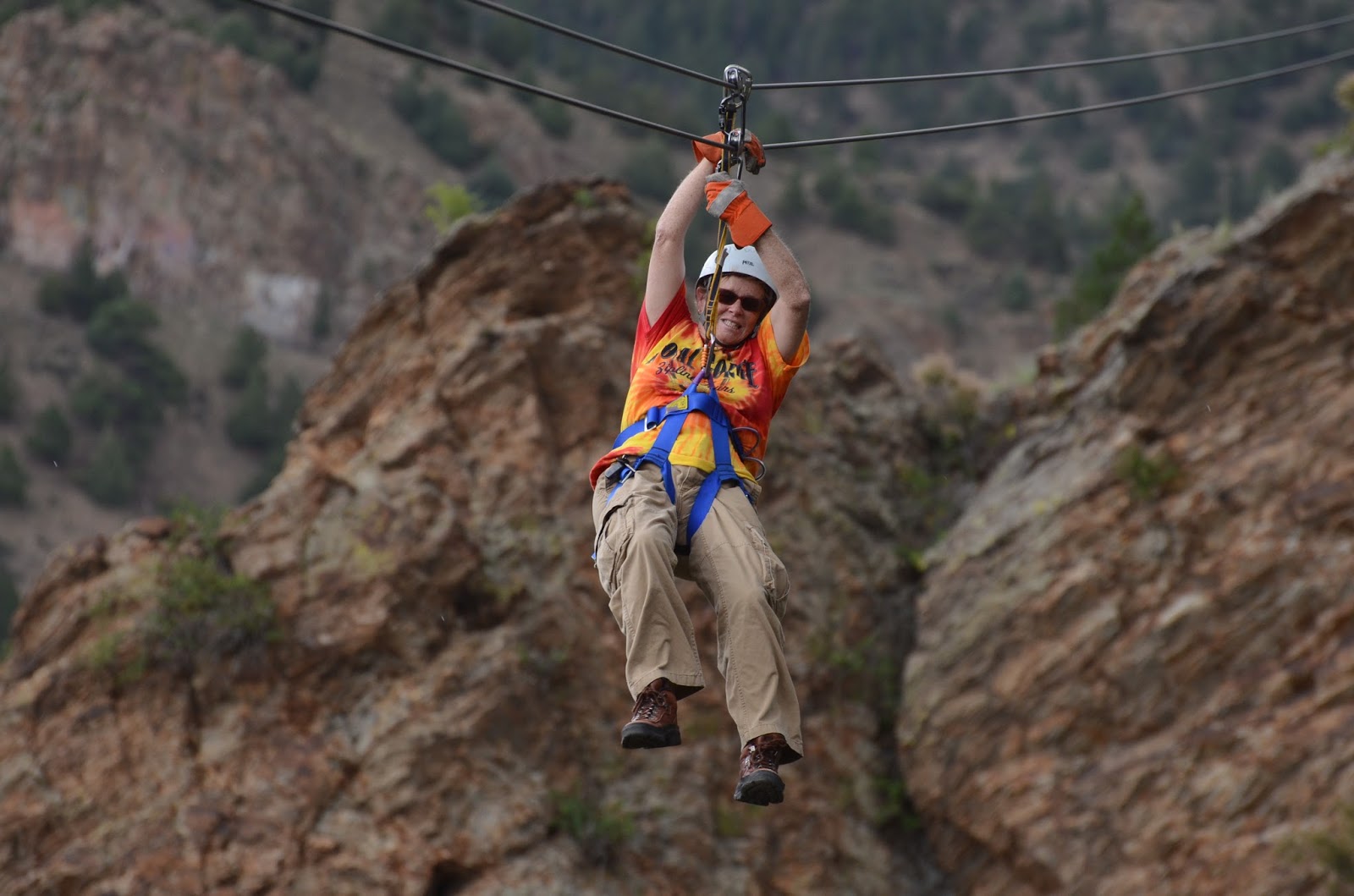 Ziplining Across the USA Tuesday August 6 AVA Mountain Top Zipline