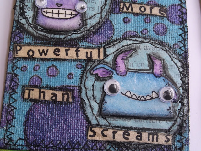 Kezzy's Crafty Journey: Monster Inc Bookmark