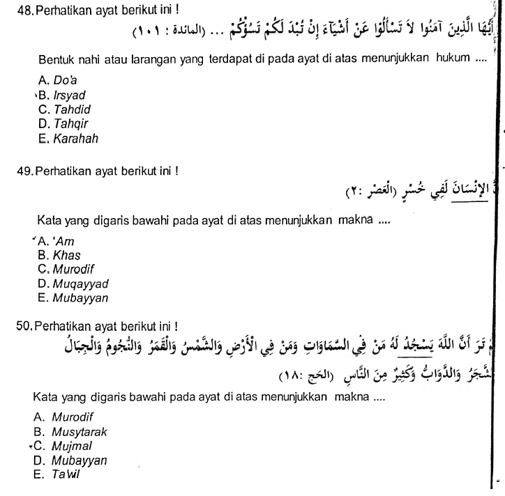 Kumpulan Soal UAMBN Mata Pelajaran Fiqih di Sertai dengan Kumpulan Soal UAMBN Mata Pelajaran Fiqih di Sertai dengan