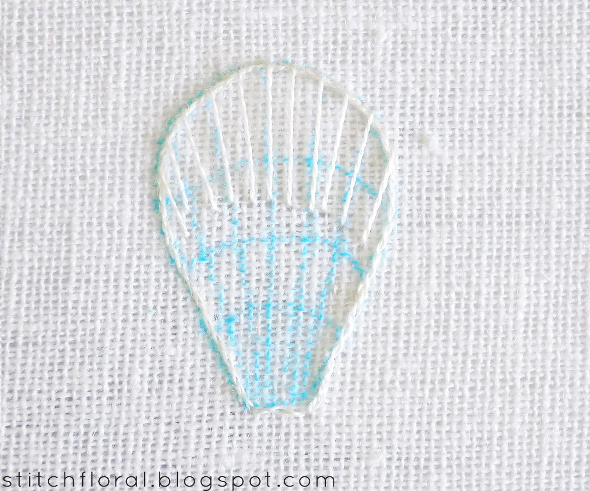 Long and short stitch lesson Stitch Floral