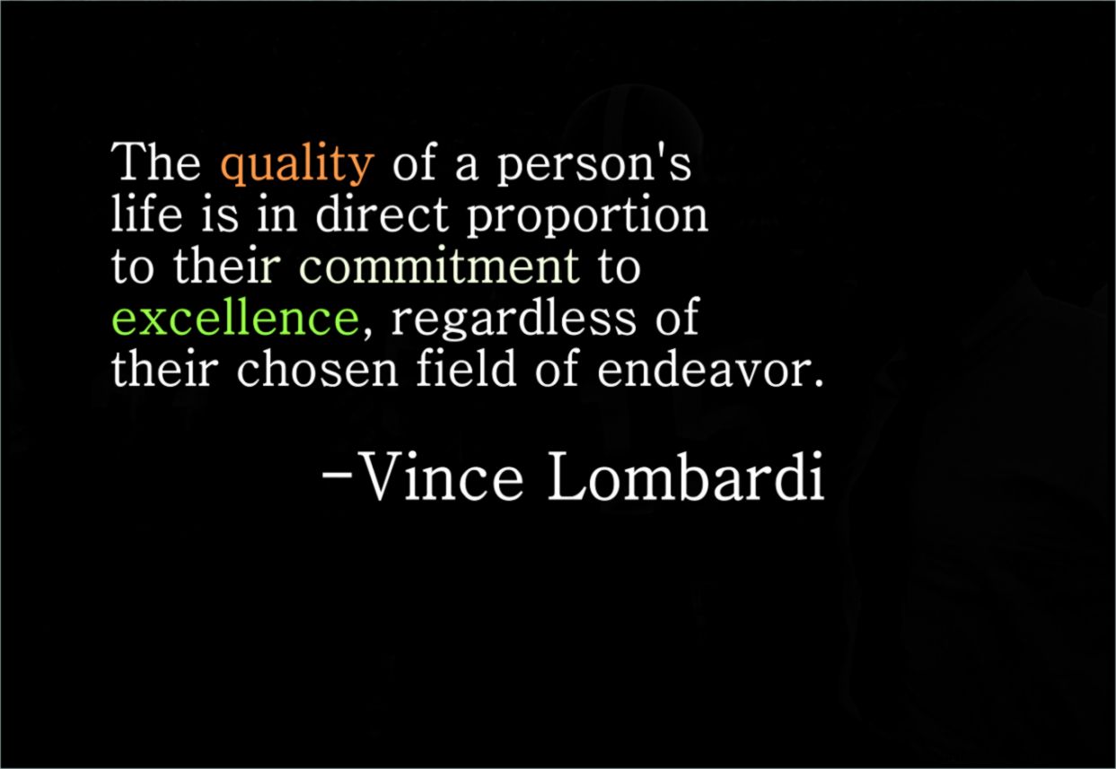 Vince Lombardi Quotes Excellence QuotesGram
