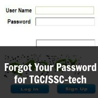 How to Reset Password for SSC-tech and TGC Online Application