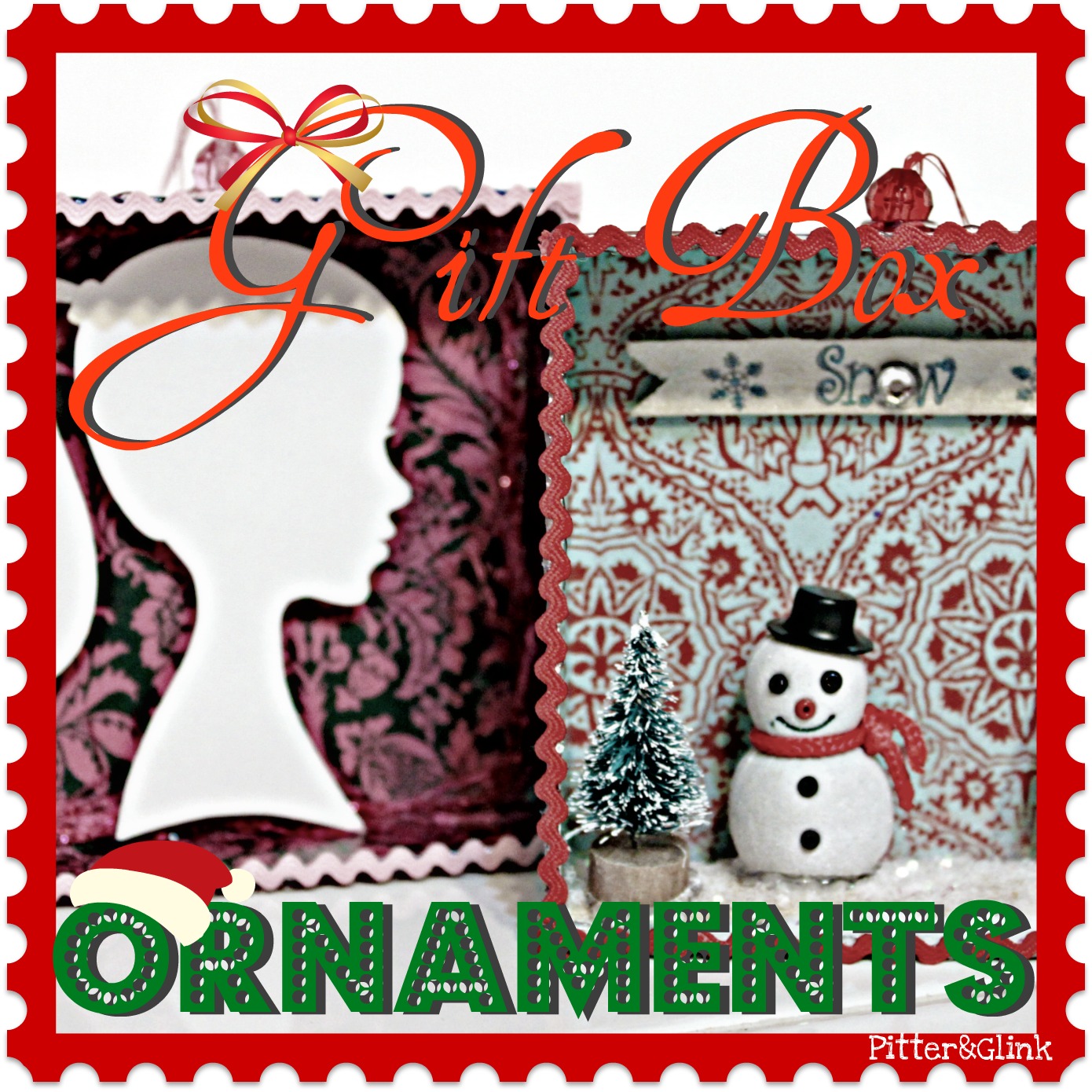 PitterAndGlink: Gift Box Ornaments