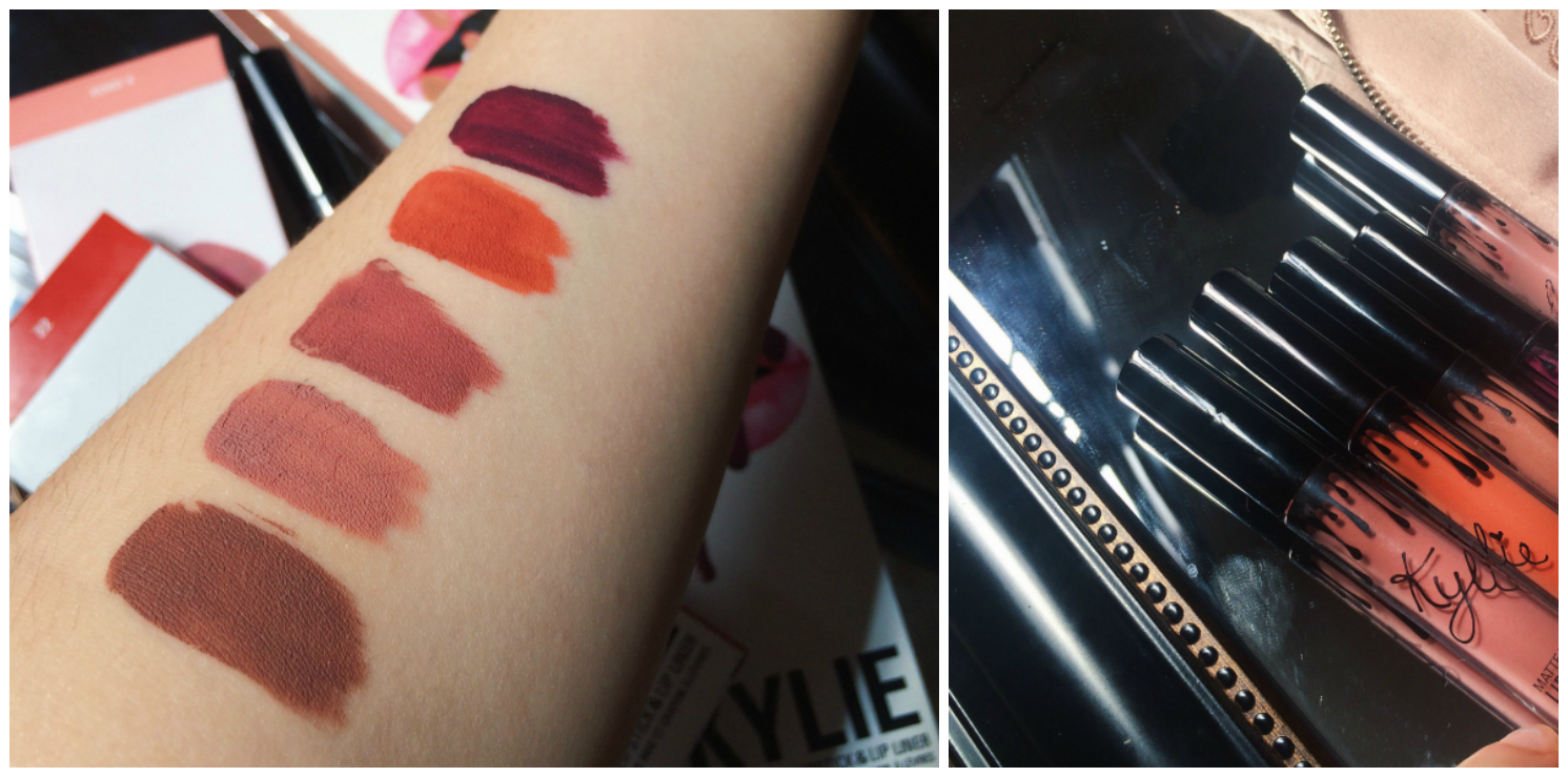 Kylie lip kit swatches