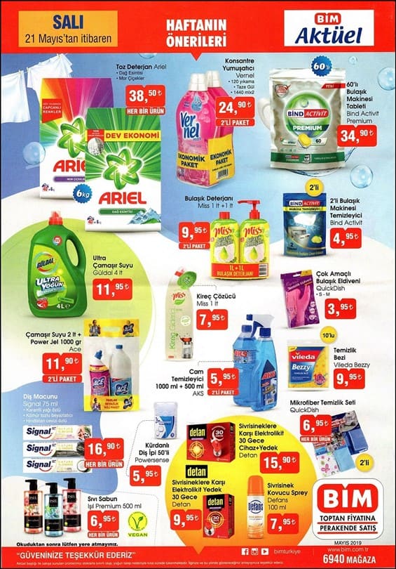 BİM 17 Mayıs 2019 Aktüel Ürünler Kataloğu Pratik Tarifim