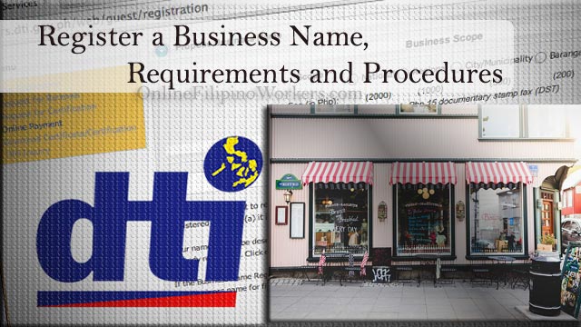 How to Register a Business Name, Requirements and Procedures 