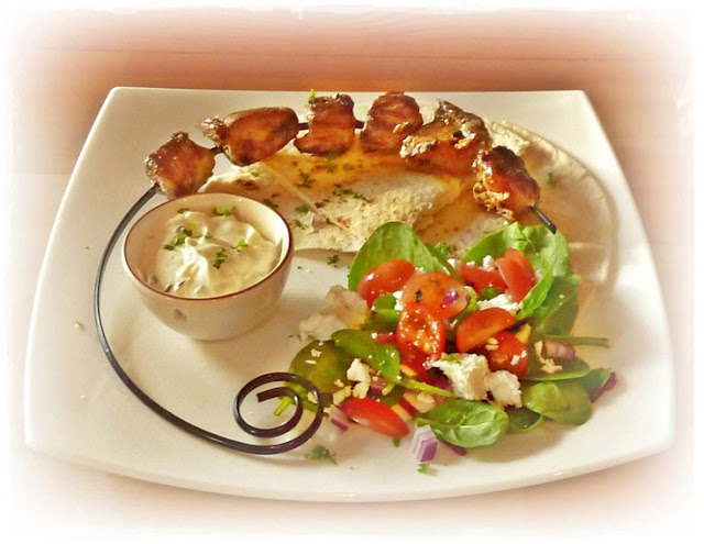 marinated lamb on a skewer, Greek lamb, souvlaki