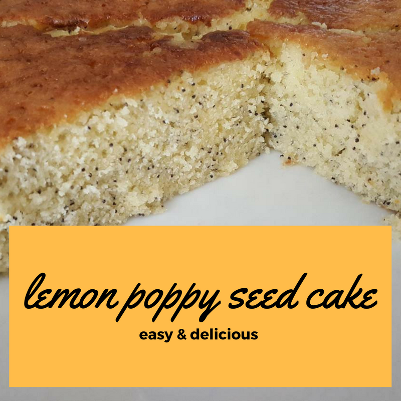Easy & delicious lemon poppy seed cake {recipe} Keeping it Real