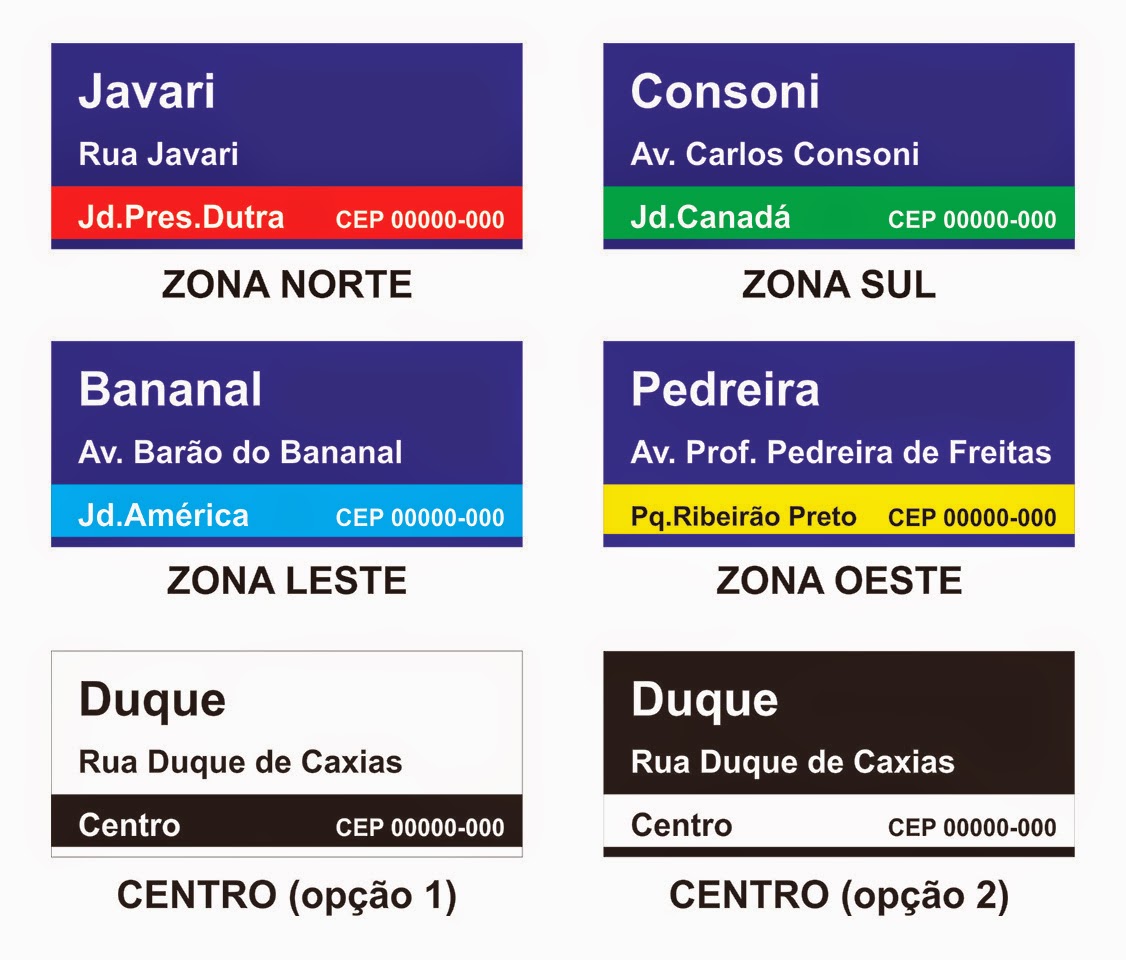 Ribeirãotopia Novas placas para ruas