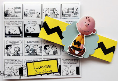 convite artesanal aniversário infantil personalizado filme snoopy e charlie brown peanults desenho quadrinhos menino festa